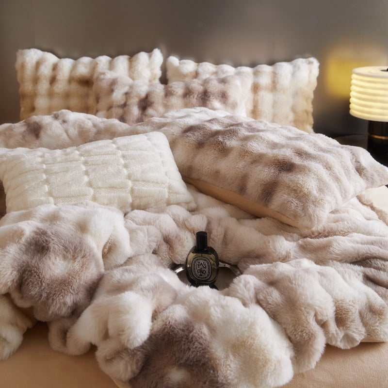 4-Piece Velvet Bedding Set