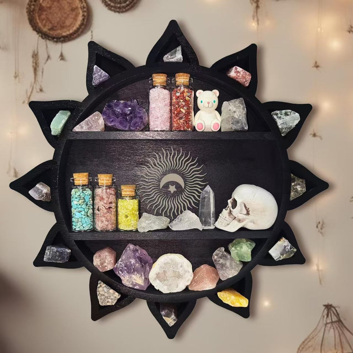 Wall-Mounted Decorative Display Shelf