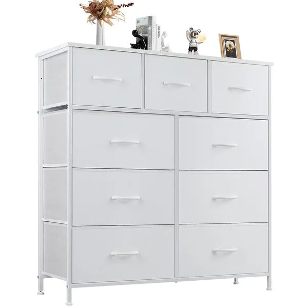 Tall Wardrobe Storage Cabinet with Drawers