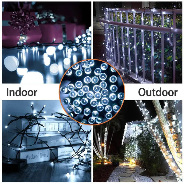 12m Solar String Lights, 100 LEDs