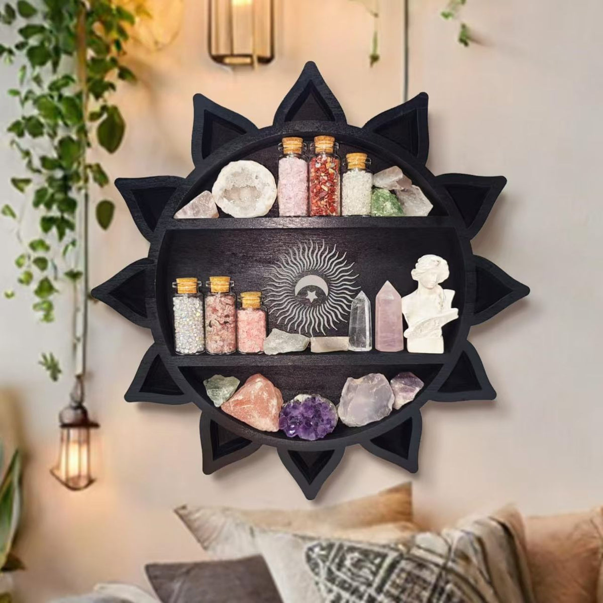 Wall-Mounted Decorative Display Shelf