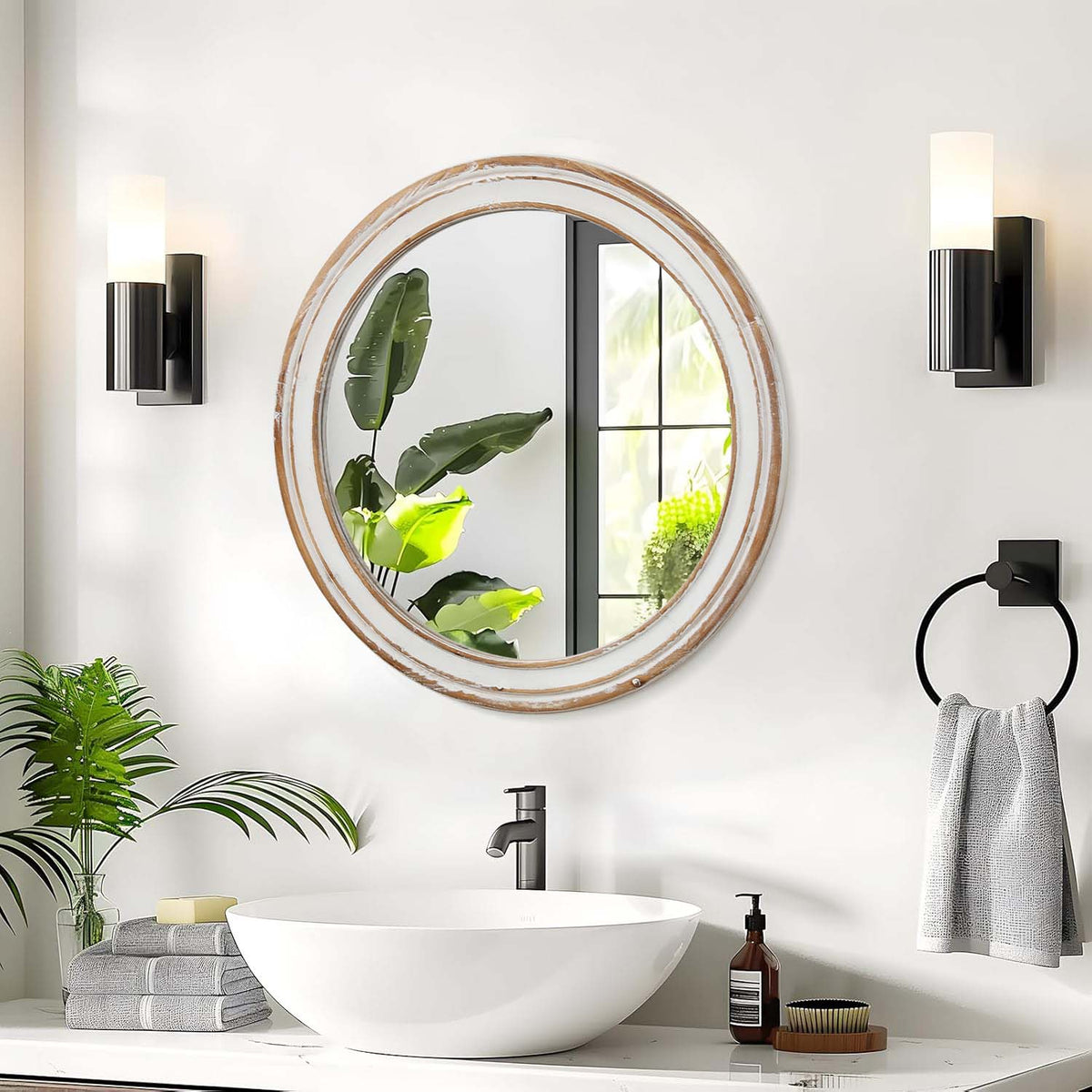 31.5-Inch Round Wall Mirror
