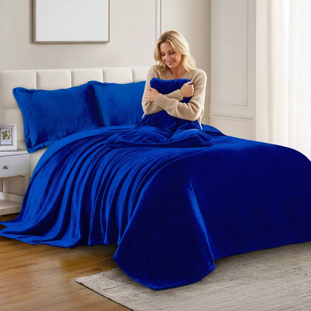 71 x 87-Inch Crystal Velvet Blanket