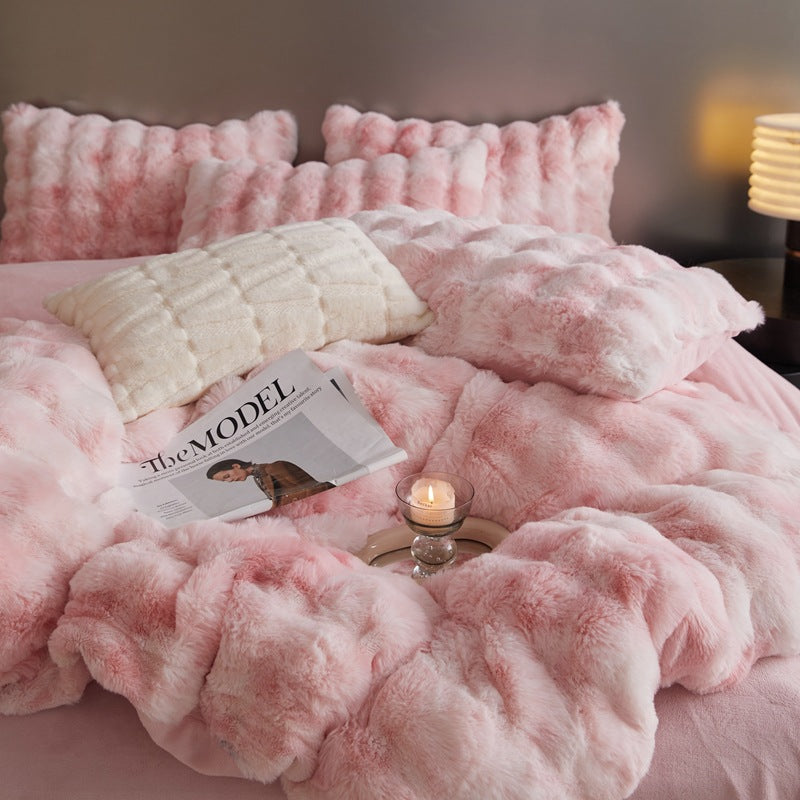 4-Piece Velvet Bedding Set