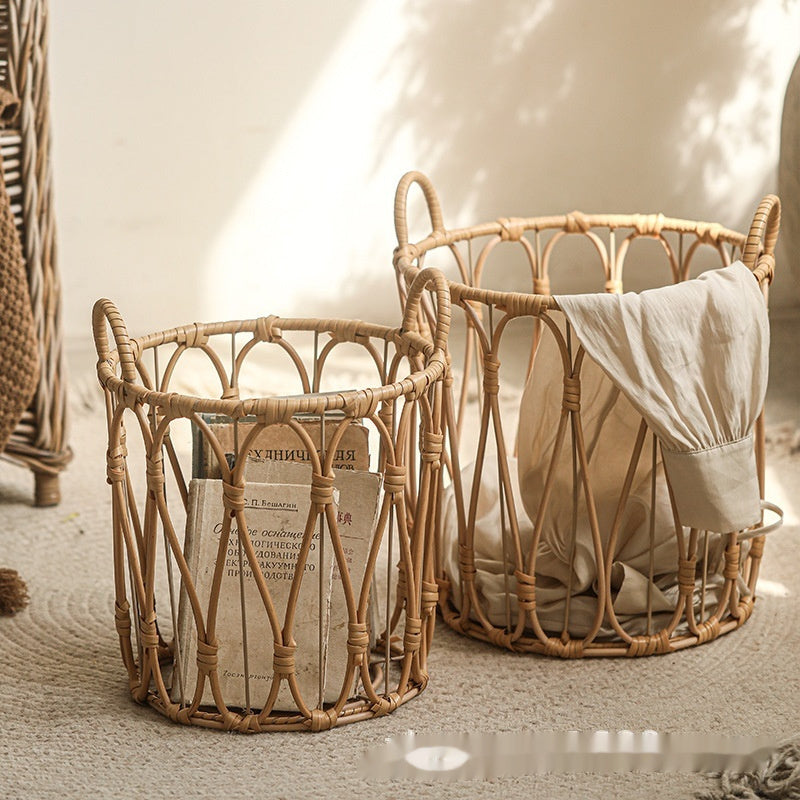 Rattan Woven Laundry Storage Basket