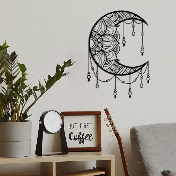 CIFbuy Mandala Moon Iron Wall Art