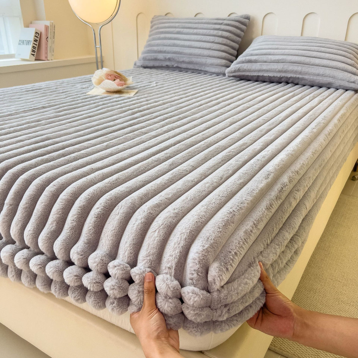 Thickened Fitted Bed Sheet for Autumn and Winter