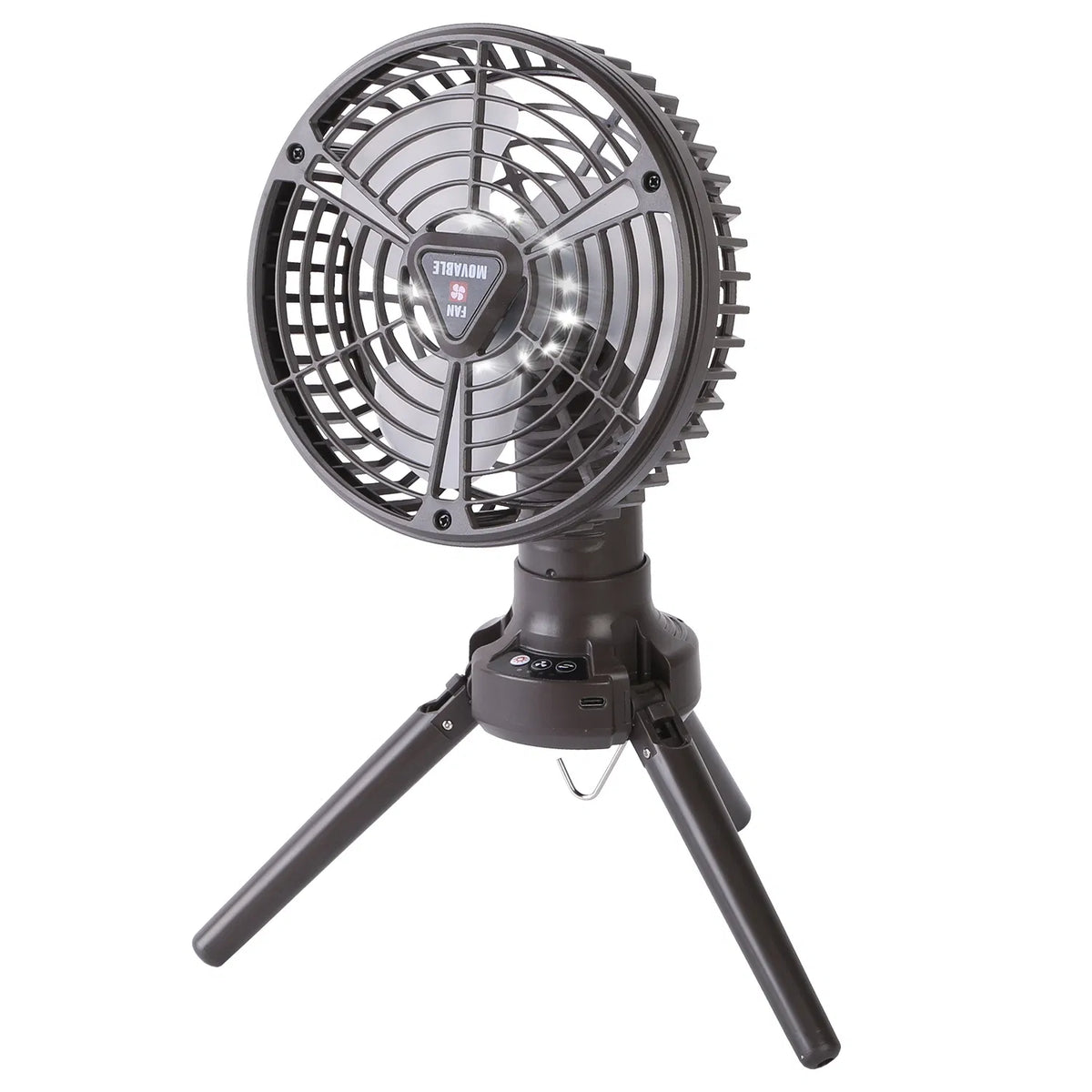 Rechargeable 10400mAh Camping Fan with LED Light