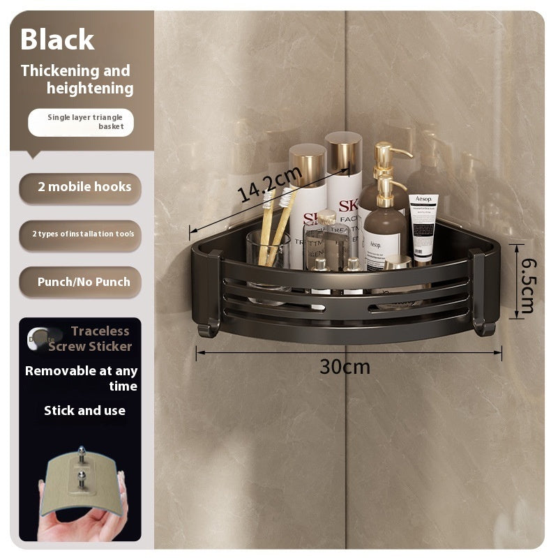 Raised Triangle Bathroom Storage Rack