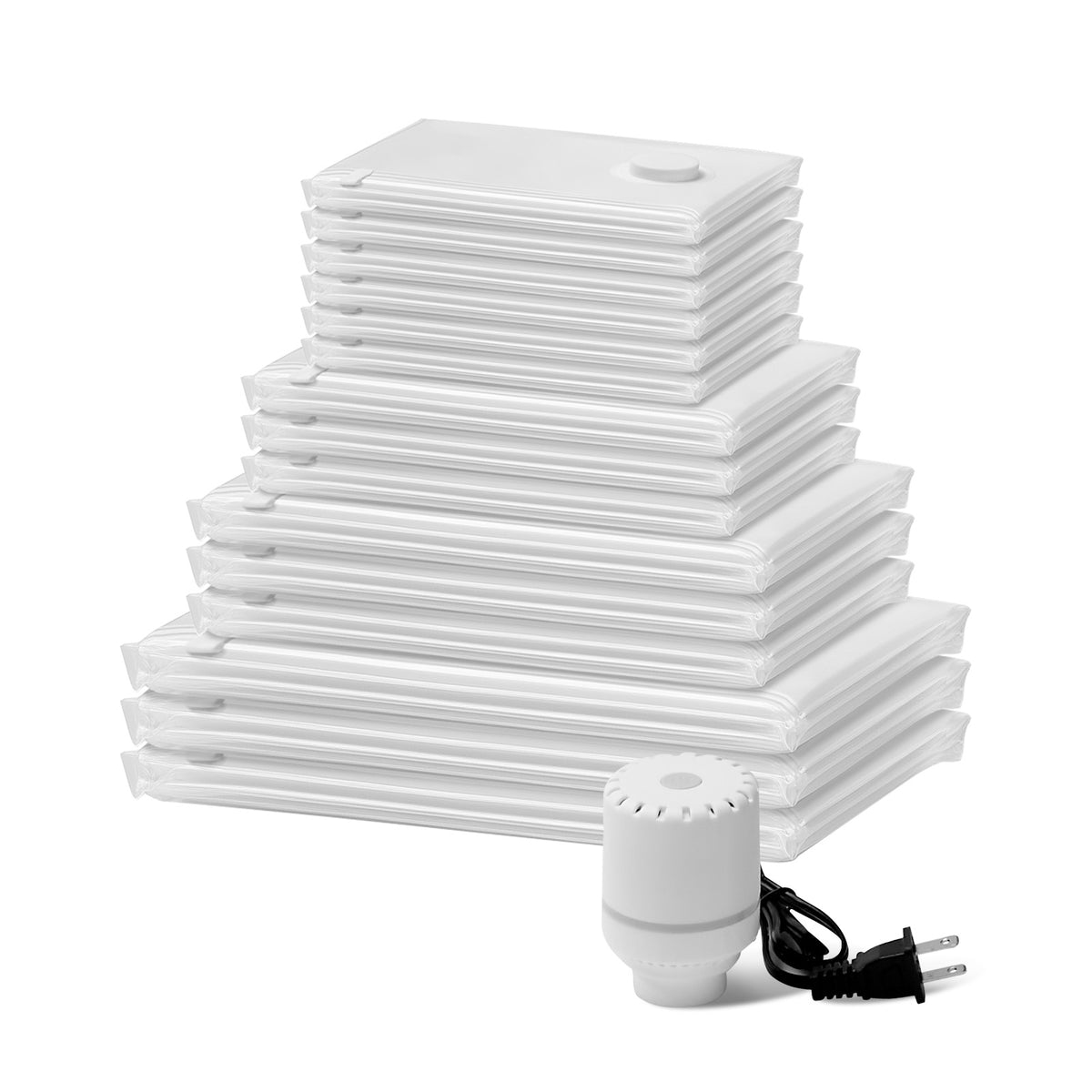 15 Vacuum Storage Bags with Electric Pump