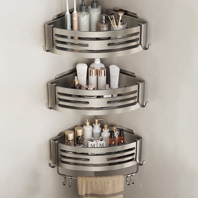 Raised Triangle Bathroom Storage Rack