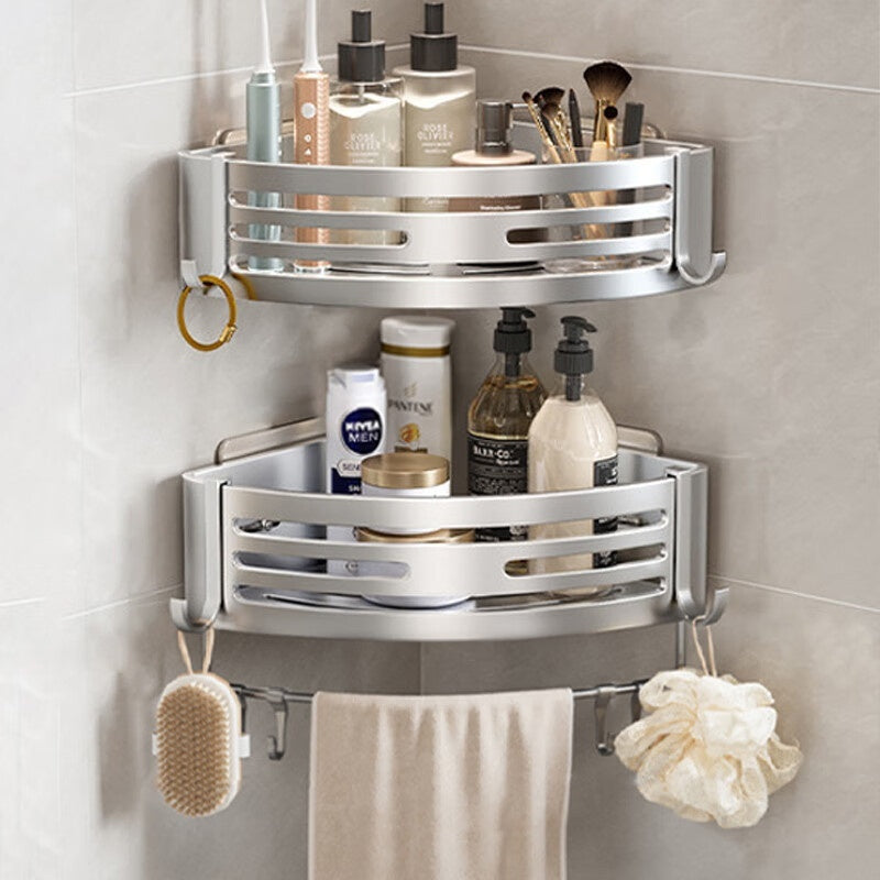 Raised Triangle Bathroom Storage Rack