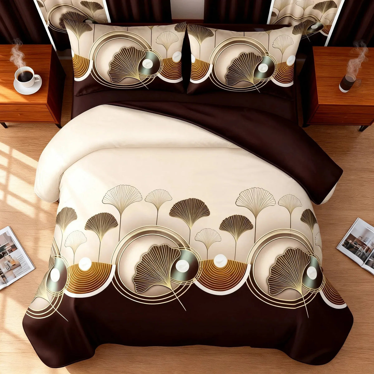 9-Piece Microfiber Bedding and Curtain Set