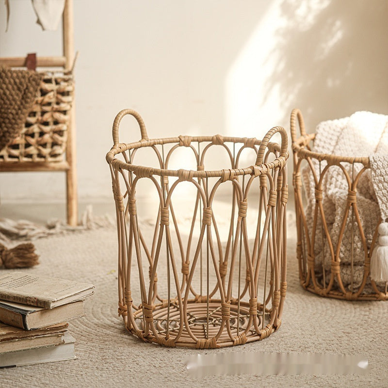 Rattan Woven Laundry Storage Basket