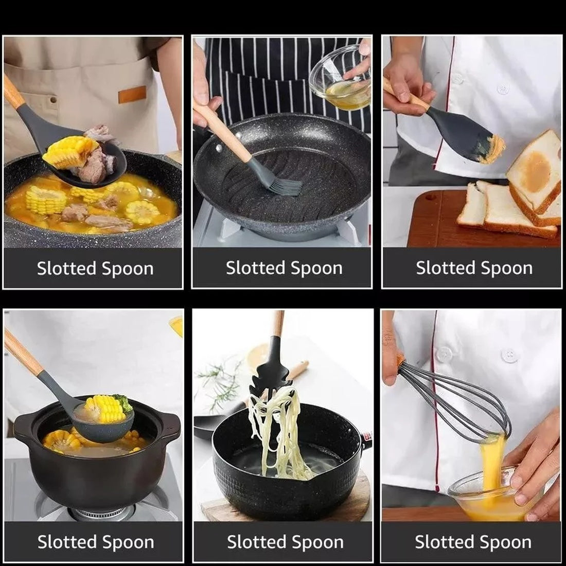 14-Piece Silicone Kitchen Utensil Set