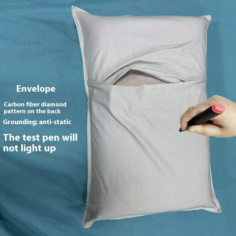 Cotton and Silver-Fiber Pillowcase