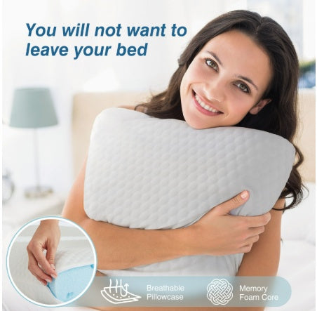 Memory Foam Pillow with Removable Cover
